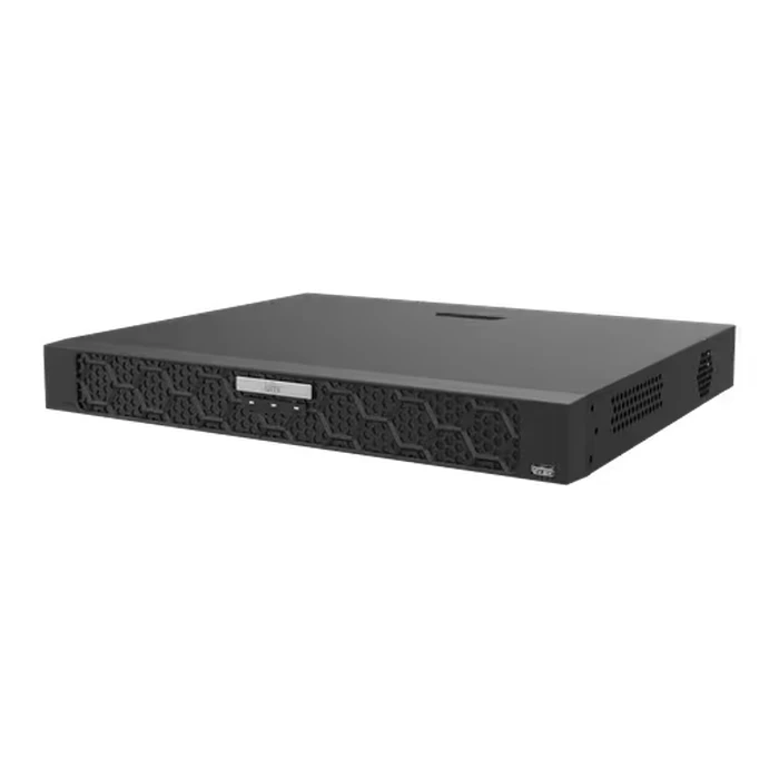 UNV 32-Channel 1U AI Network Video Recorder with 2 SATA Bays, Dual 4K HDMI, AcuSearch & Smart Intrusion Prevention | NVR502-32E-IM-G