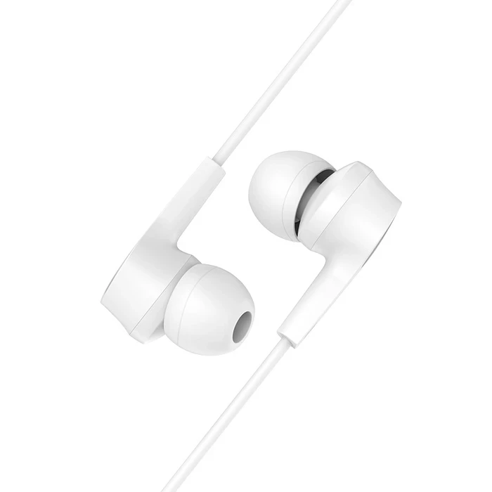 HOCO DAINTINESS Universal Wired Earphone with Mic | 10mm Driver | Black, White Finish | M50