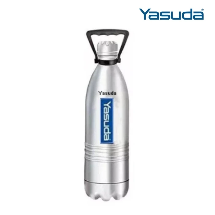 Yasuda 1800ML Vacuum Bottle Flask | Long Duration Hot & Cold Stainless Steel Water Bottle | Copper Coating Insulation Leak Proof Travel Flask | YS-CB1800 Blue, YS-CB1800 Stainless Steel & YS-CB1800 Re