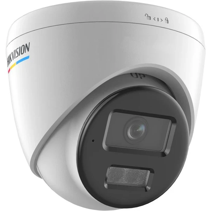 Hikvision 4MP ColorVu Smart Hybrid Light IP Camera | Human & Vehicle Detection H.265+ Fixed Turret Dome CCTV | 120 dB WDR Built-In Microphone 512GB SD Slot | IP67 | DS-2CD1347G2H-LIU
