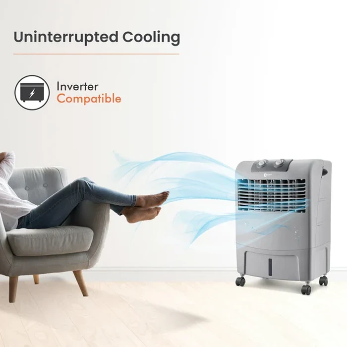 Orient Smartcool DX 24L Personal Air Cooler | 140W High-Performance DensiNest Honeycomb Evaporative Blower | 1300 Cu.m./hr Air Delivery 3-Speed Control | CP2302H