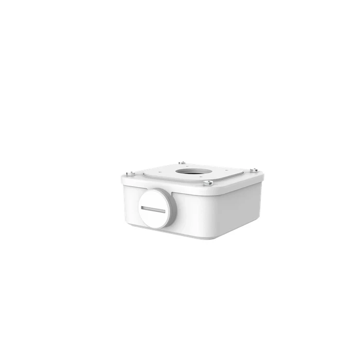 UNV Small Bullet Junction Box | Heavy-Duty Aluminum Alloy Weatherproof Cable Management Mount for Mini Bullet & Dome Cameras | TR-JB05-A-IN