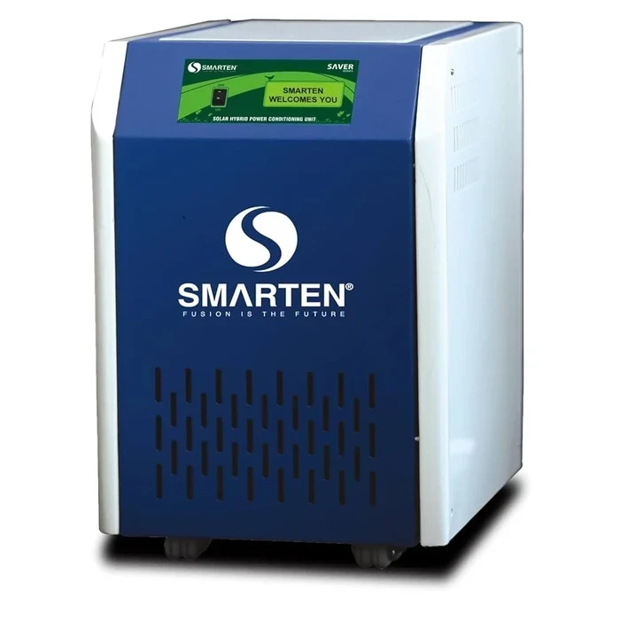 Smarten Saver Series 5.5 kVA (5500VA) 96V Pure Sine Wave Heavy-Duty Commercial Solar PCU with PWM Controller, Under 10ms UPS Transfer & 90V Low-Voltage Smart Charging | SAVER 5500 (96V)
