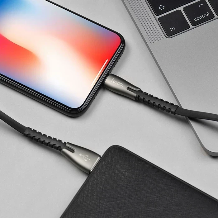 Hoco Core Charging Cable | Lightning Connectivity Logic | Nickel-Zinc Alloy & TPE Matrix | U58