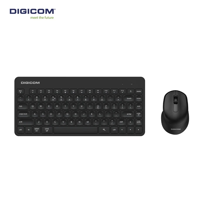 Digicom Wireless MINI Keyboard and Mouse Combo | 2.4G Multimedia Logic | 20M Long-Range Matrix | DG-K85