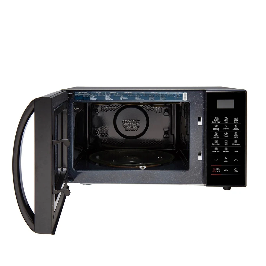 Samsung CE76JD-B1/IM 21L Convection Microwave Oven | Any Time Curd Making | Ceramic Inner Cavity | Triple Distribution System | Fast Defrost