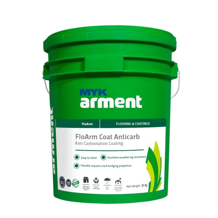 ReArm Coat AntiCarb Professional Single-Component Elastomeric Anti-Carbonation Coating | Breathable Crack-Bridging UV-Resistant Concrete Shield | 5kg & 22kg
