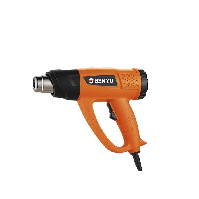 BENYU Hot Air Blower Heat Gun | 2,000W Lightweight Dual-Airflow Flameless Thermal Stripping & Shrinking Power Tool | BY8620