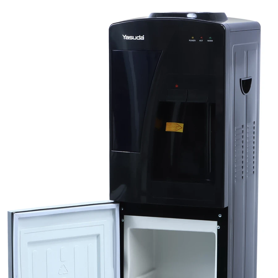 Yasuda Hot & Normal Stand Water Dispenser | 500W Stainless Steel Tank Matrix | Integrated Storage Cabinet & Over-Current Protection | YS-HN23SC