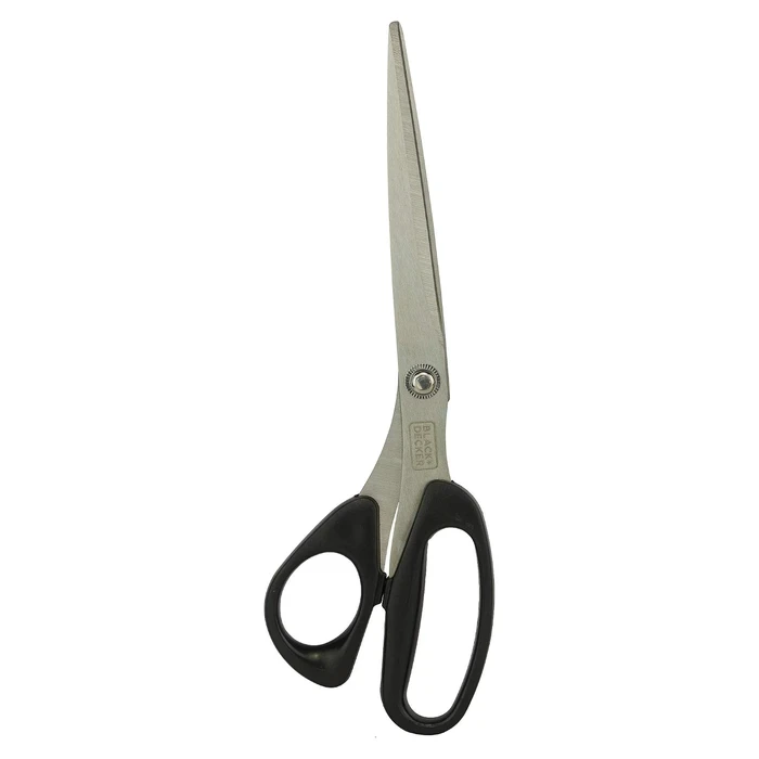 BLACK+DECKER Universal Stainless Steel Straight Edge Utility Scissors | Ergonomic Multi-Purpose Office & Craft Shears | BDHT81569
