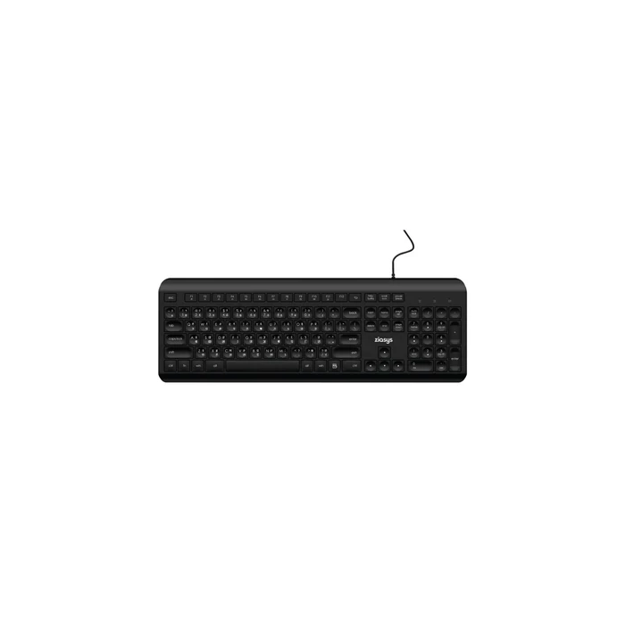 Ziasys Slim Water Spill Resistant 106-Key Wired USB Desktop Keyboard with Multimedia Keys (English & Nepali Layout Options) | Ziasys Z-700(E) / Z-700(N)