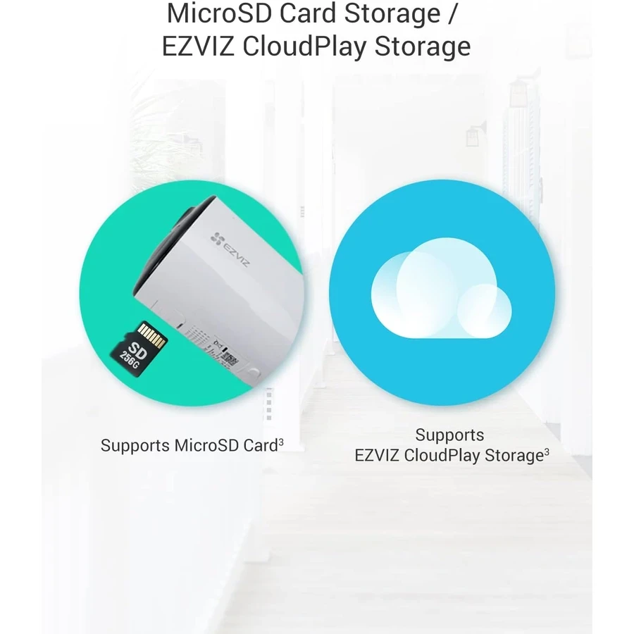 EZVIZ CB3 1080P Wire-Free Outdoor Camera - 5200mAh Battery, Smart AI Detection, Color Night Vision, H.265 (CS-CB3)