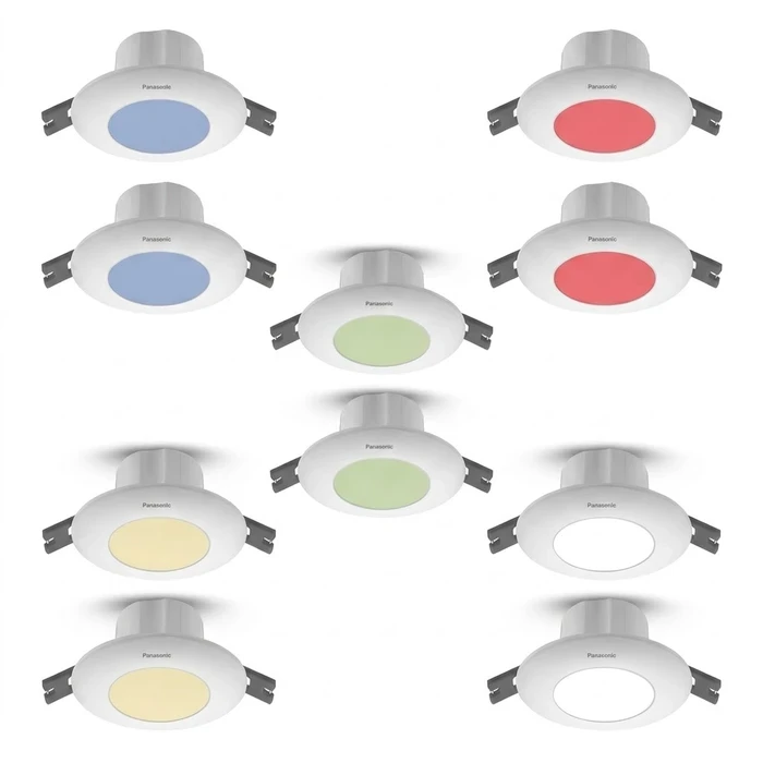 Circular 3W Deep Junction Box Recessed LED Downlight (80x32mm) | 2.5kV Surge Protected 180-270V Concealed Slab Light in Warm, White, Blue, Green & Red | PDLM16 Series