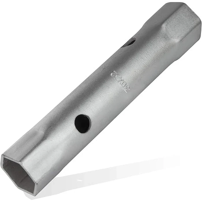 BAUM Heavy-Duty Tubular Box Spanner | Hardened & Tempered Selected Steel Tubing with Black Phosphated Finish | Model ART 233 (Dual-Ended Metric Sizes 6x7mm to 14x17mm)