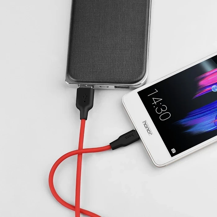 HOCO Silicone Charging Cable | Micro-USB Connectivity Logic | 2.0A High-Fidelity Power Matrix | X21