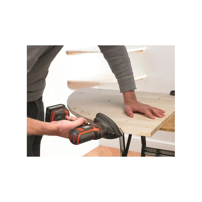 BLACK+DECKER Multievo Detail Corner Sander Attachment Head | 7,500 RPM Hook-and-Loop Tear-Drop Finishing Tool | MTSA2-XJ