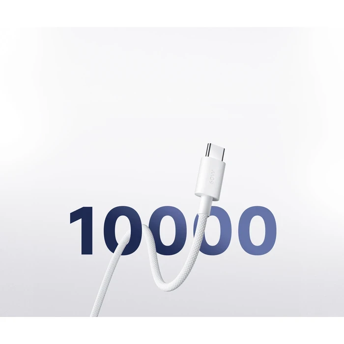 Xiaomi 3A Braided USB-C to USB-C Cable (1m) | Fast Charging Cord with PD3.0, QC3.0 & 480Mbps Data Transfer | White - 3A-CC-1M