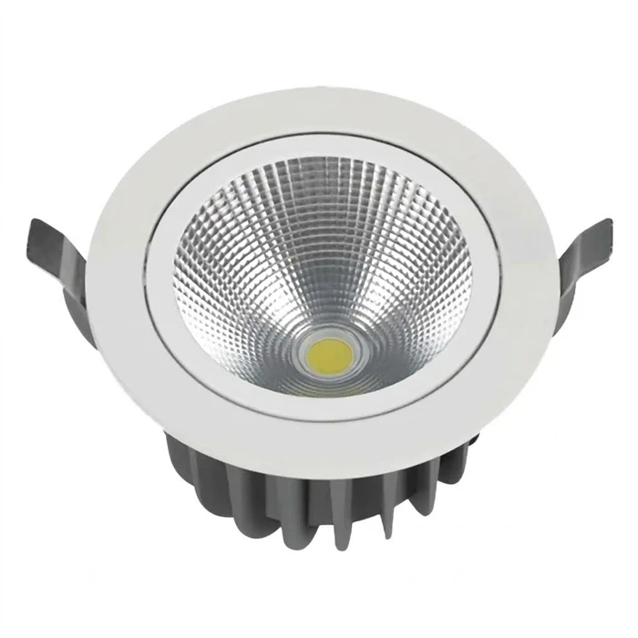 Panasonic Round Swivel COB Aluminum Recessed LED Downlight (3W to 24W) | Tilt-Adjustable Directional Spotlight in Warm, Natural & Cool White | PDLM33 Series