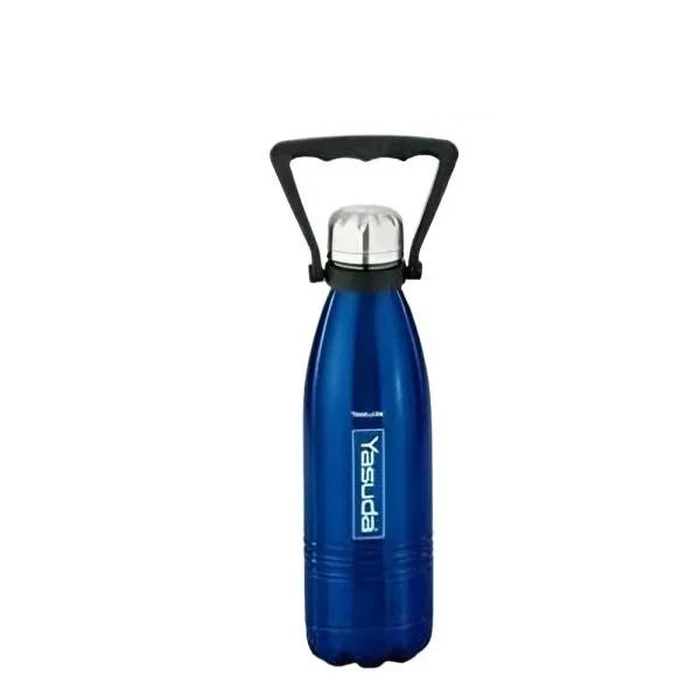 Yasuda 1800ML Vacuum Bottle Flask | Long Duration Hot & Cold Stainless Steel Water Bottle | Copper Coating Insulation Leak Proof Travel Flask | YS-CB1800 Blue, YS-CB1800 Stainless Steel & YS-CB1800 Re