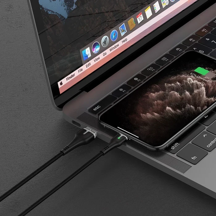 HOCO Surplus Charging Cable | Lightning High-Fidelity Connectivity Logic | 2.4A Power Matrix | X45