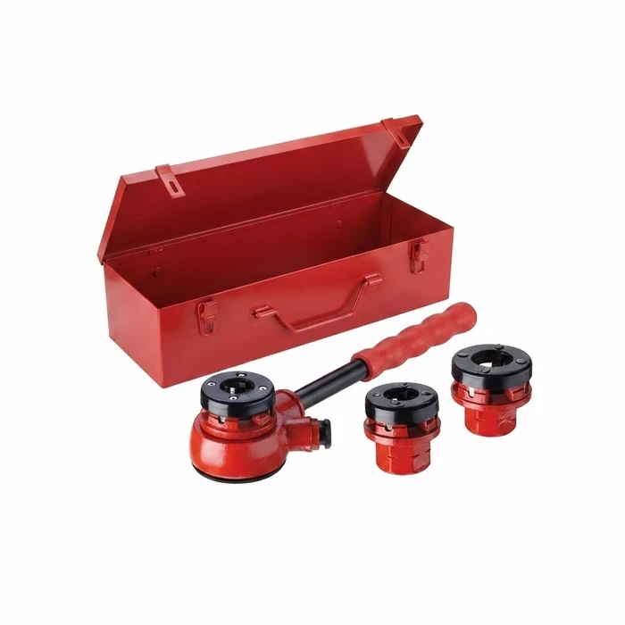 BAUM Heavy-Duty 1" Ratchet Pipe Threader | Premium Forged EN8 Medium-Carbon Steel Body with Hardened Die Head | Model ART 297 (Industrial Red Painted)