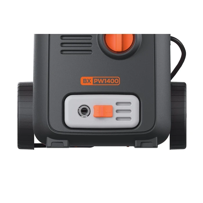 BLACK+DECKER 1400W 110 Bar High-Pressure Washer | 390 L/h Flow Rate Portable Wheeled Car & Patio Jet Cleaner | BXPW1400E-B5