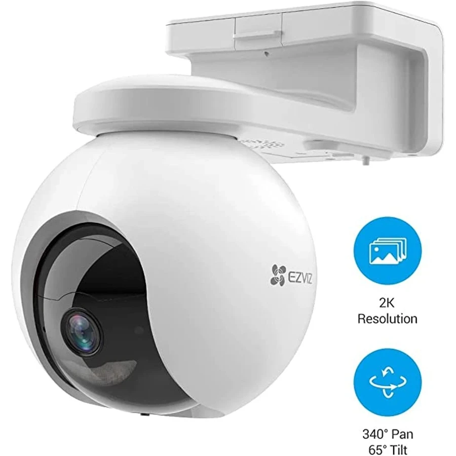 EZVIZ CB8 2K Wire-Free Pan-Tilt Camera (3MP, 10400mAh Battery, AI Human Detection & Two-Way Talk) | CS-CB8