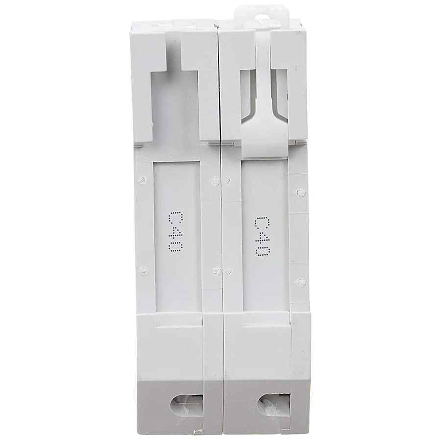 Anchor UNO DP MCB 40A 'C' Curve 98023 - Double Pole, Medium High Current Capacity, Clamp Mount Standard Circuit Breaker