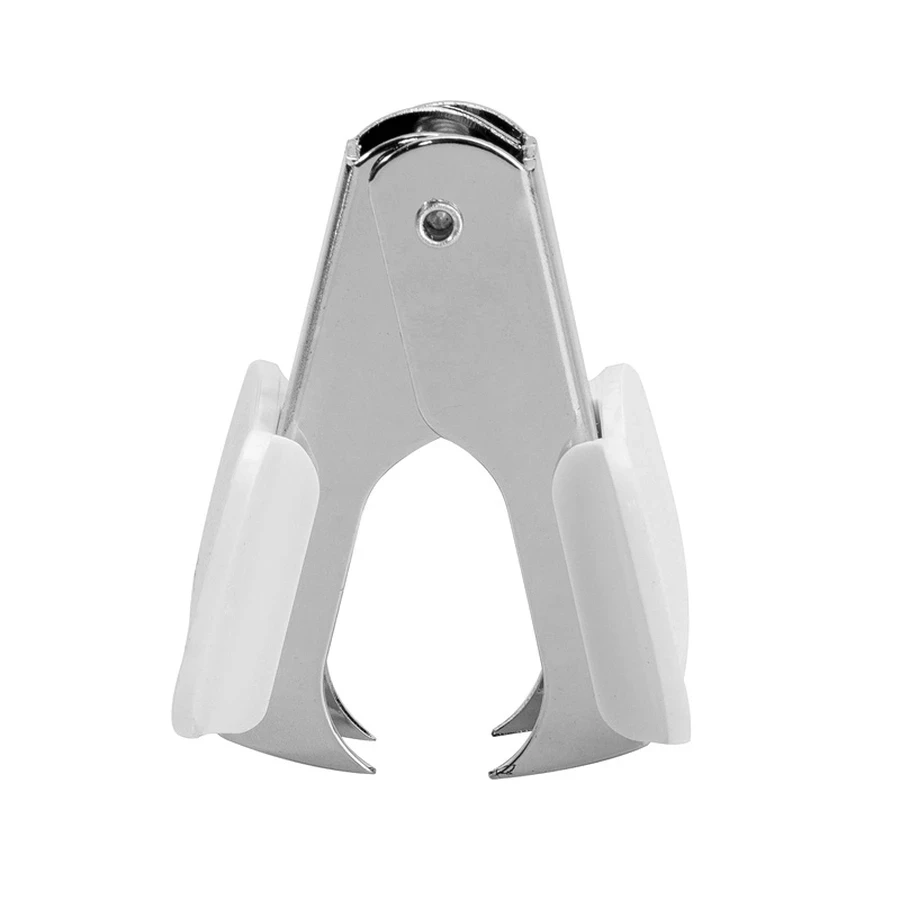 Deli Claw-Style Staple Pin Remover (Up to 25 Sheets) | Hardened Steel Jaws with Ergonomic ABS Grip for 24/6 & 26/6 Staples (Grey) | E0231