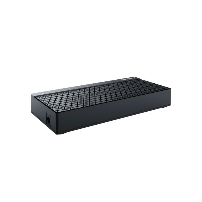 Digicom DG-5108GC 8 Port Gigabit Desktop Switch | 10/100/1000 Mbps High Speed Logic | RTL8370N-VB Chipset & Full Duplex System | 8 Ports