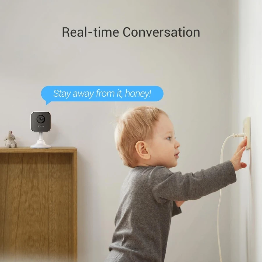 EZVIZ H1c 1080P Fixed Indoor Wi-Fi Camera - Two-Way Talk, Motion Alert  (CS-H1c)
