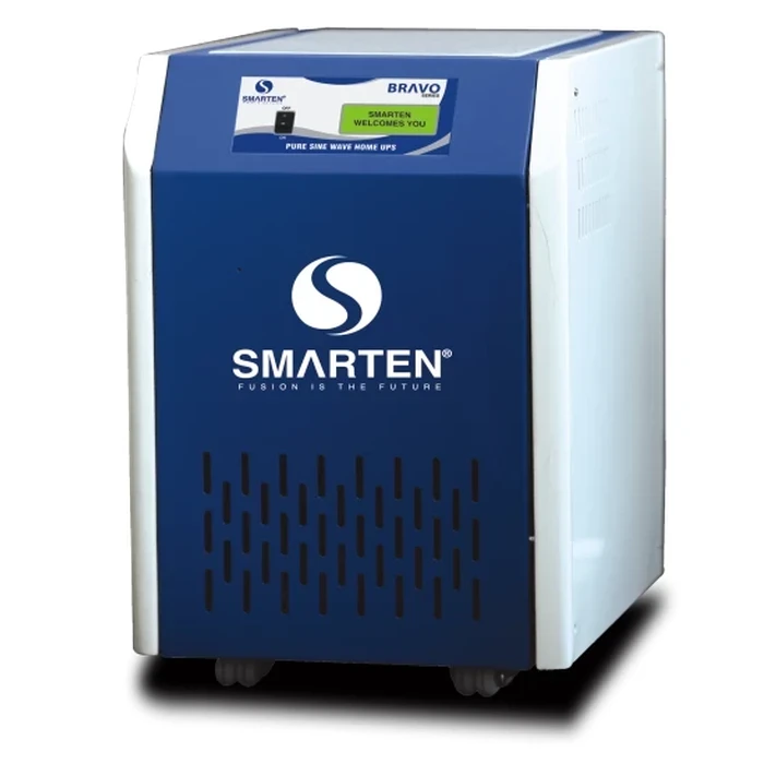 Smarten Bravo Series 7500VA (7.5 kVA) 96V Pure Sine Wave Heavy-Duty Commercial UPS Inverter with 15A Fast Charging, 90V Low-Voltage Operation & Phase-to-Phase Protection | BRAVO 7500