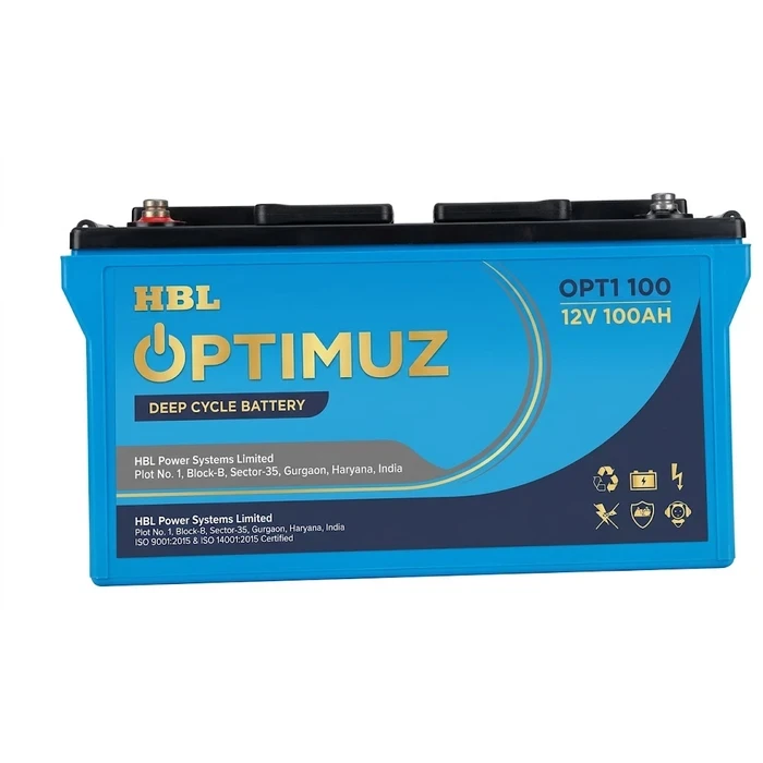 HBL OPTIMUZ (OPTI) Sealed Maintenance-Free (SMF / VRLA) Battery Range | 17Ah to 200Ah 12V AGM Deep Discharge Standby & UPS Power