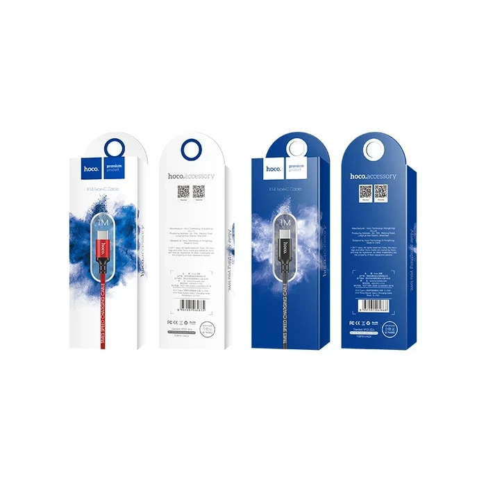 HOCO Times Speed Charging Cable | Type-C High-Fidelity Connectivity Logic | 2A Power Matrix | X14