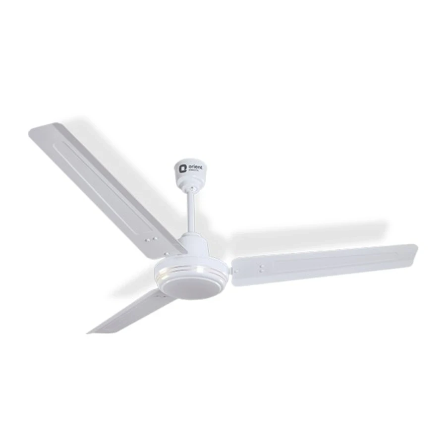 Orient New Breeze Base Ceiling Fan 900mm | 38W Energy Efficient | 400 RPM | 140 CMM Airflow | Brown & White