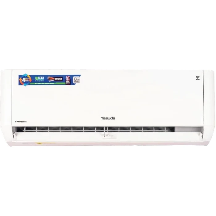 Yasuda 1.0 Ton Inverter Split Air Conditioner | Energy Efficient Inverter Technology & Fast Cooling | Hidden Digital Display & Low Noise | White | YS-AC12TTI