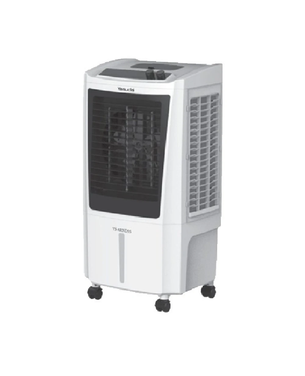 Yasuda Desert Evaporative Air Cooler | 55L Water Tank & High-Density Honeycomb Pad | Hydro Air Technology & Ice Chamber | White / Grey | YS-ARNC55