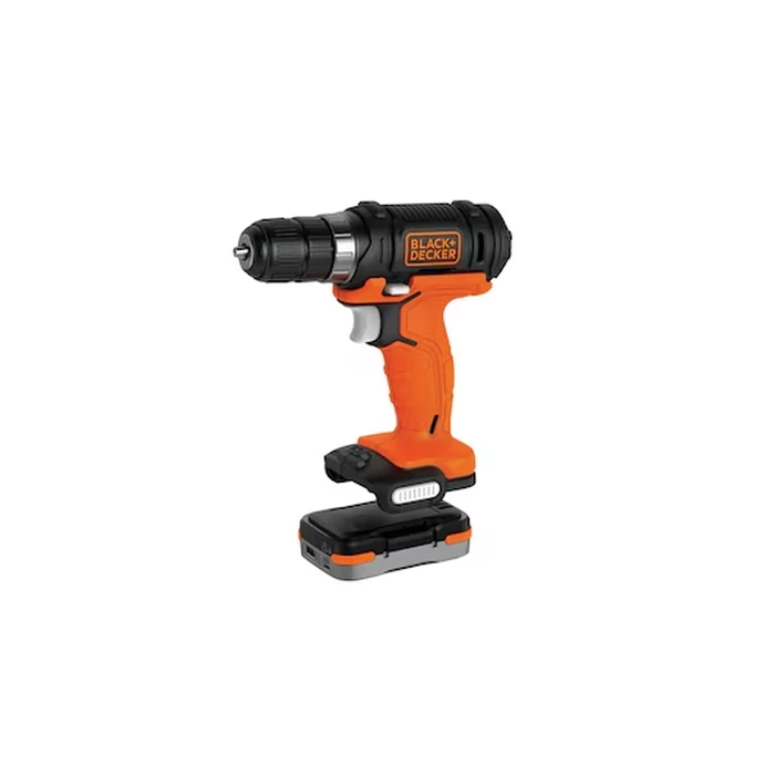 BLACK+DECKER 12V GoPak 4-Tool Cordless Combo Kit (Drill, Jigsaw, Sander, LED Light) with 2-in-1 USB Power Bank Battery | BDCK502C1-B5