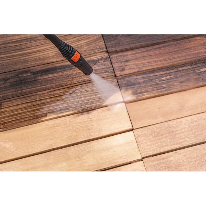 BLACK+DECKER 100 Bar High-Pressure Washer with Spray Lance Gun & 3m Hose | Compact Portable Car, Patio & AC Jet Cleaner | PW1370TD-B5