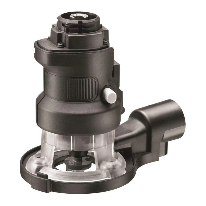BLACK+DECKER Multievo 18V Fixed-Base Wood Router Attachment Head with Dust Extraction Port & Spindle Lock | MTRT8-XJ