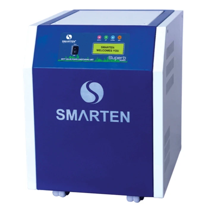 Smarten Superb Series 15 kVA (15000VA) 180V Pure Sine Wave MPPT Commercial Solar PCU with Advanced DSP, Multi-Priority Logic, 4-Level DOD & Triple MCB | SUPERB MPPT 15000