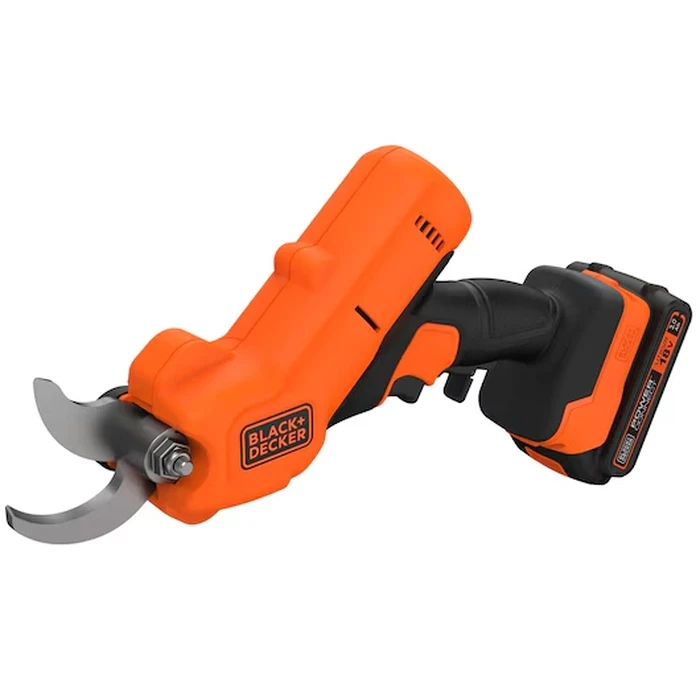 BLACK+DECKER 18V POWERCONNECT Cordless Power Pruner | 25mm Cutting Capacity with 2.0Ah Lithium-Ion Battery & Safety Trigger | BCPP18D1-GB