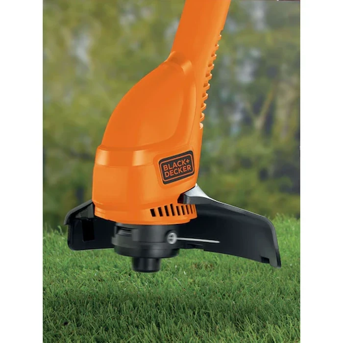 BLACK+DECKER 350W 25cm Corded Electric String Trimmer | 11,500 RPM Bump Feed Dual-Handle Grass & Weed Strimmer | GL360-B5