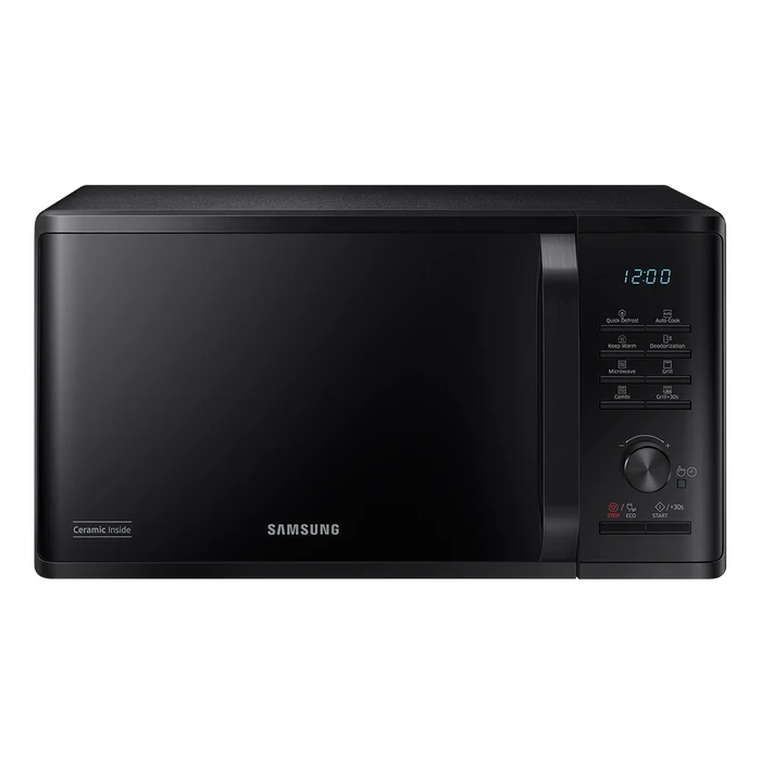 Samsung 23L MG23A3515AK/TL Grill Microwave Oven | Ceramic Enamel Cavity 800W Output 1100W Grill Quick Defrost Grill+30s Black