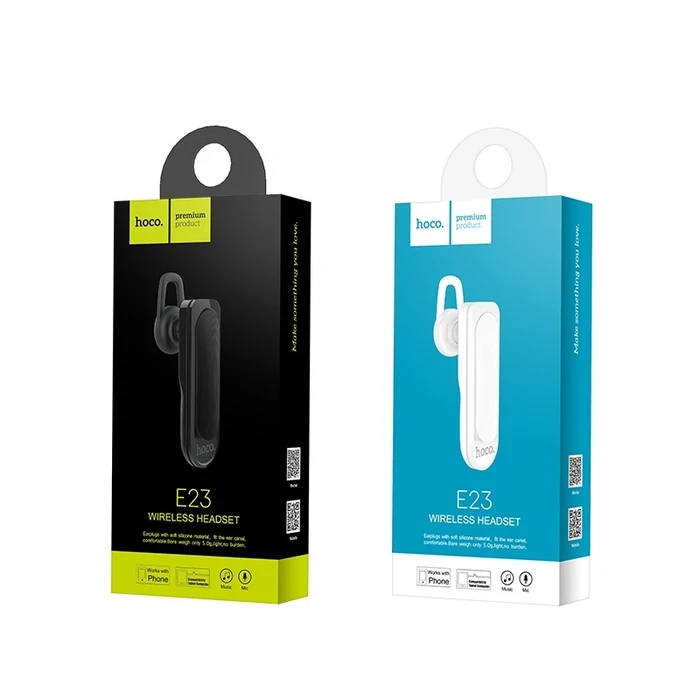 HOCO Marvellous Sound Wireless Headset | Hands-Free A2DP Protocol | Power Display | Black Finish | E23