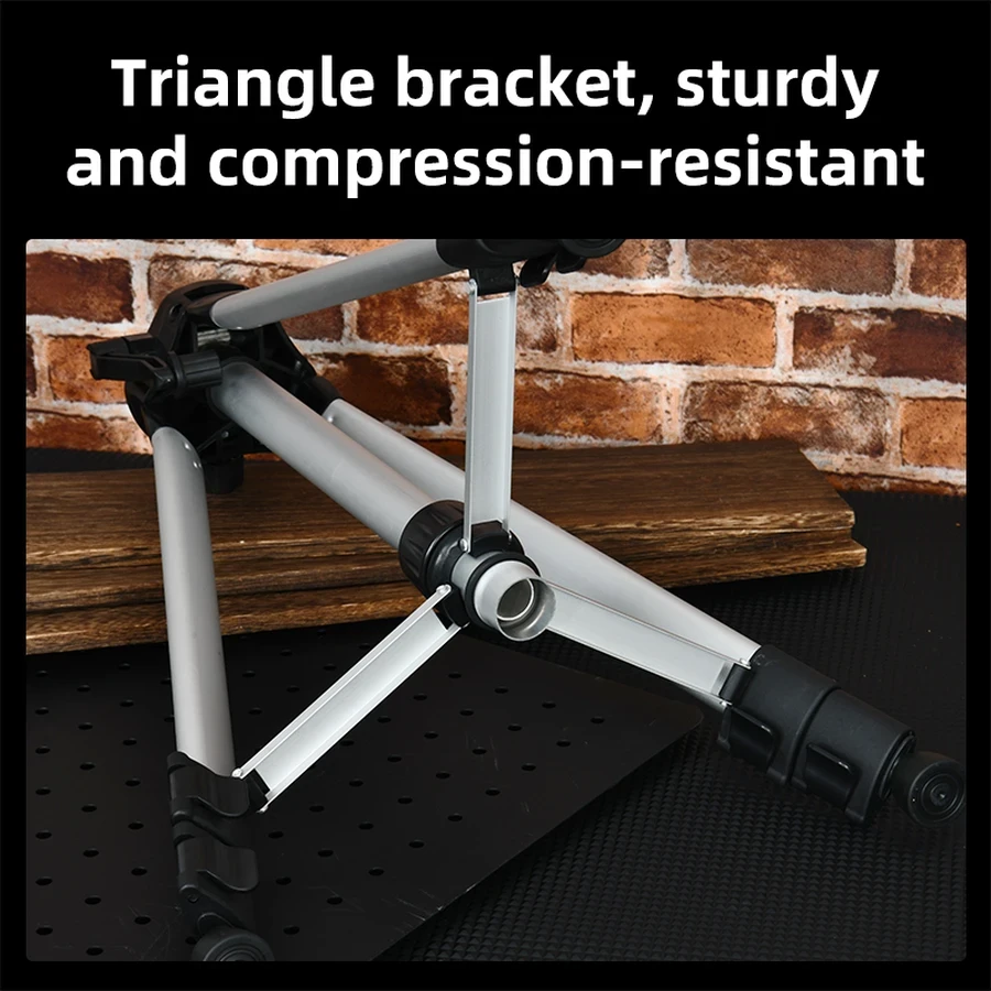 Deli 0.45~1.2m Professional Aluminum Laser Level Tripod Stand | Heavy-Duty Height-Adjustable Stand with Crank Rocker & Level Vial | EDL4161-2