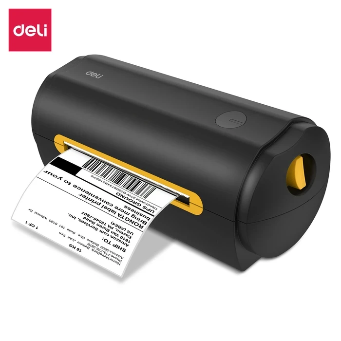 DELI 4.0" Wireless Direct Thermal Barcode & Shipping Label Printer | 127mm/s 203 DPI 112mm Paper Width Bluetooth & USB | E780C