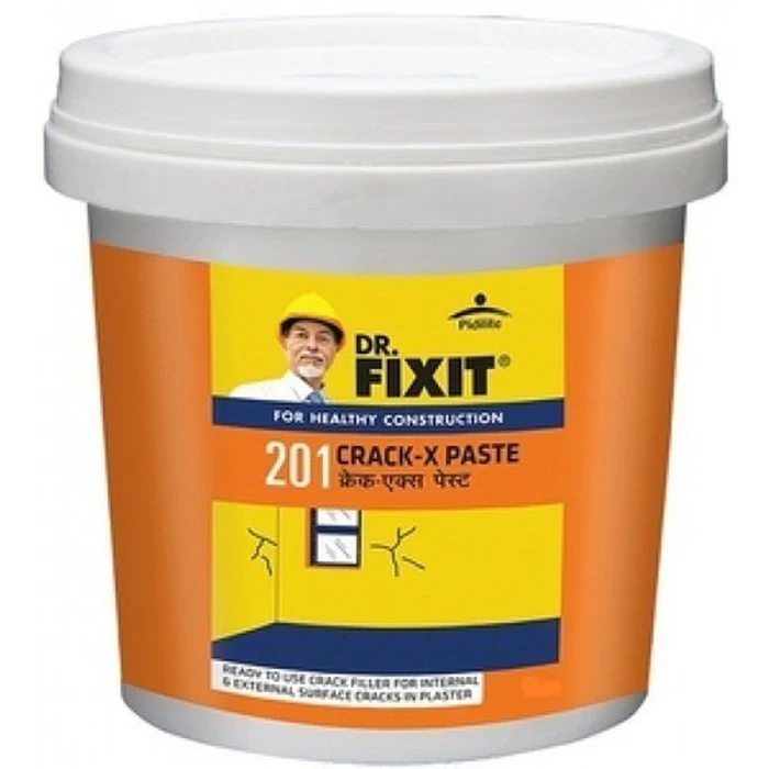 Dr. Fixit Crack-X Paste Ready-to-Use Elastomeric Wall Crack Filler for Interior & Exterior Surfaces | 1 Kg