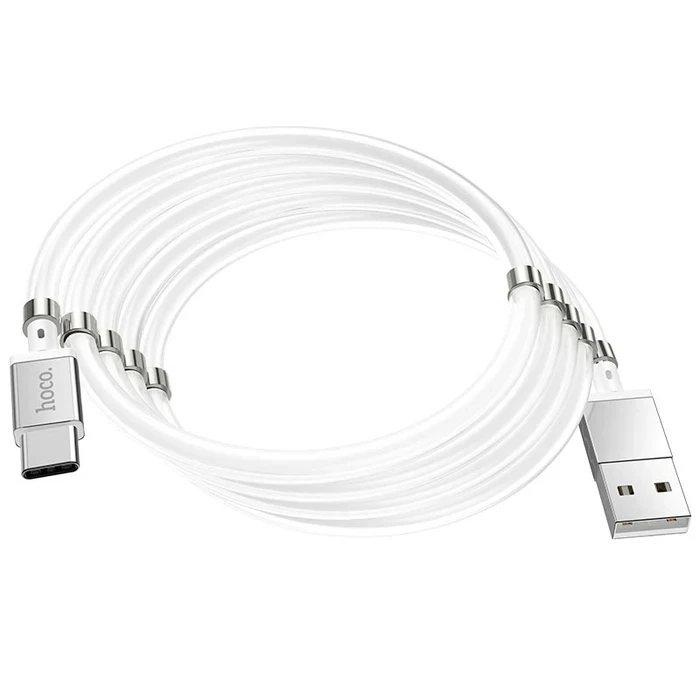 Hoco Magic Magnetic Charging Cable | 10-Magnet Tangle-Free Logic | Stainless Steel Connectivity Matrix | U91