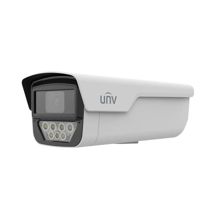 Uniview 5MP OwlView ColorHunter Fixed Bullet IP Camera | 1/1.8″ Sensor F1.0 Lens 120dB WDR 50m Warm Light Two-Way Audio IP67 PoE | IPC245LP-ADF60KC-WP